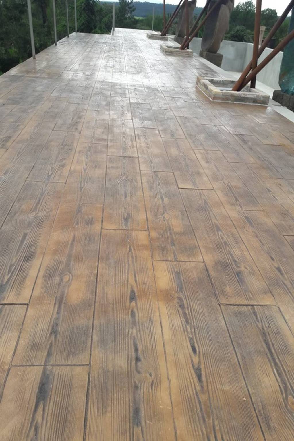 Allée de garage en Spécialiste du béton imprimé à Marseille