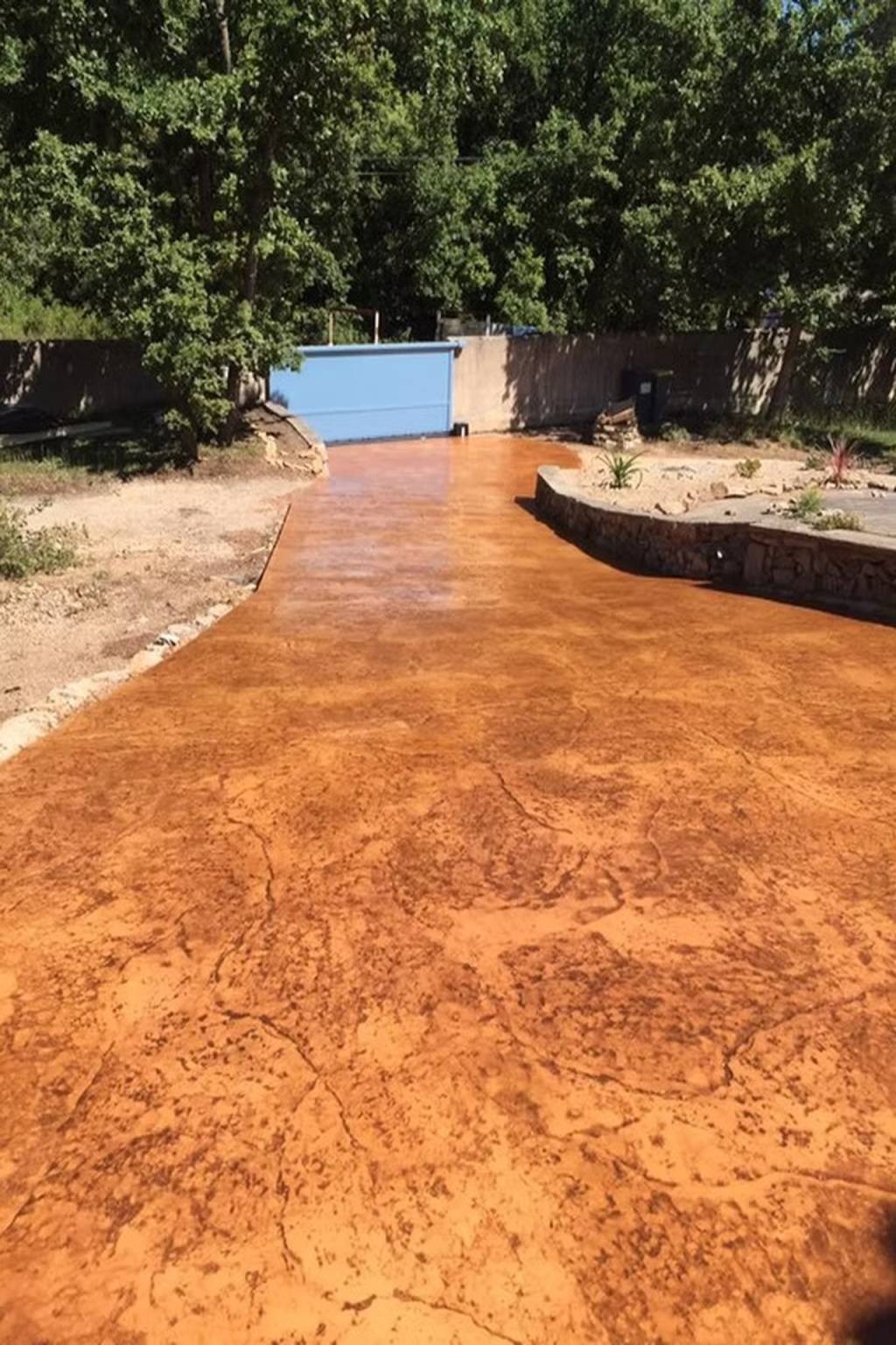 Contour de piscine en béton imprimé à Hyères