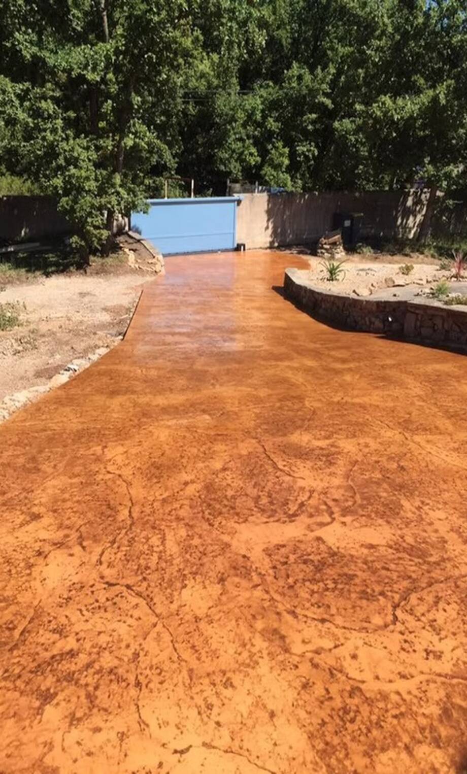 Contour de piscine en béton imprimé à Hyères